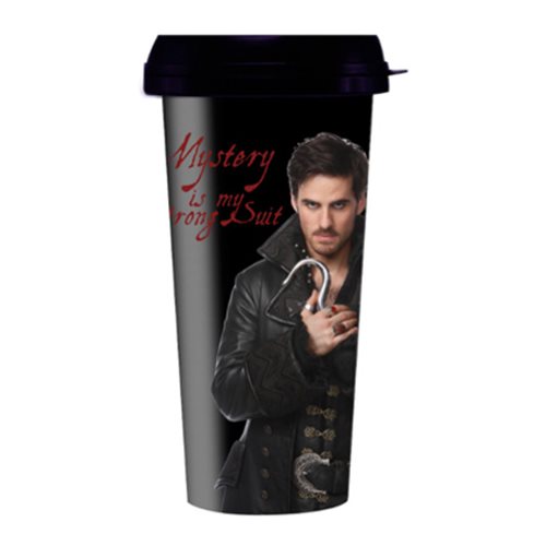 Once Upon a Time Hook Mystery Is My Strong Suit Travel Mug